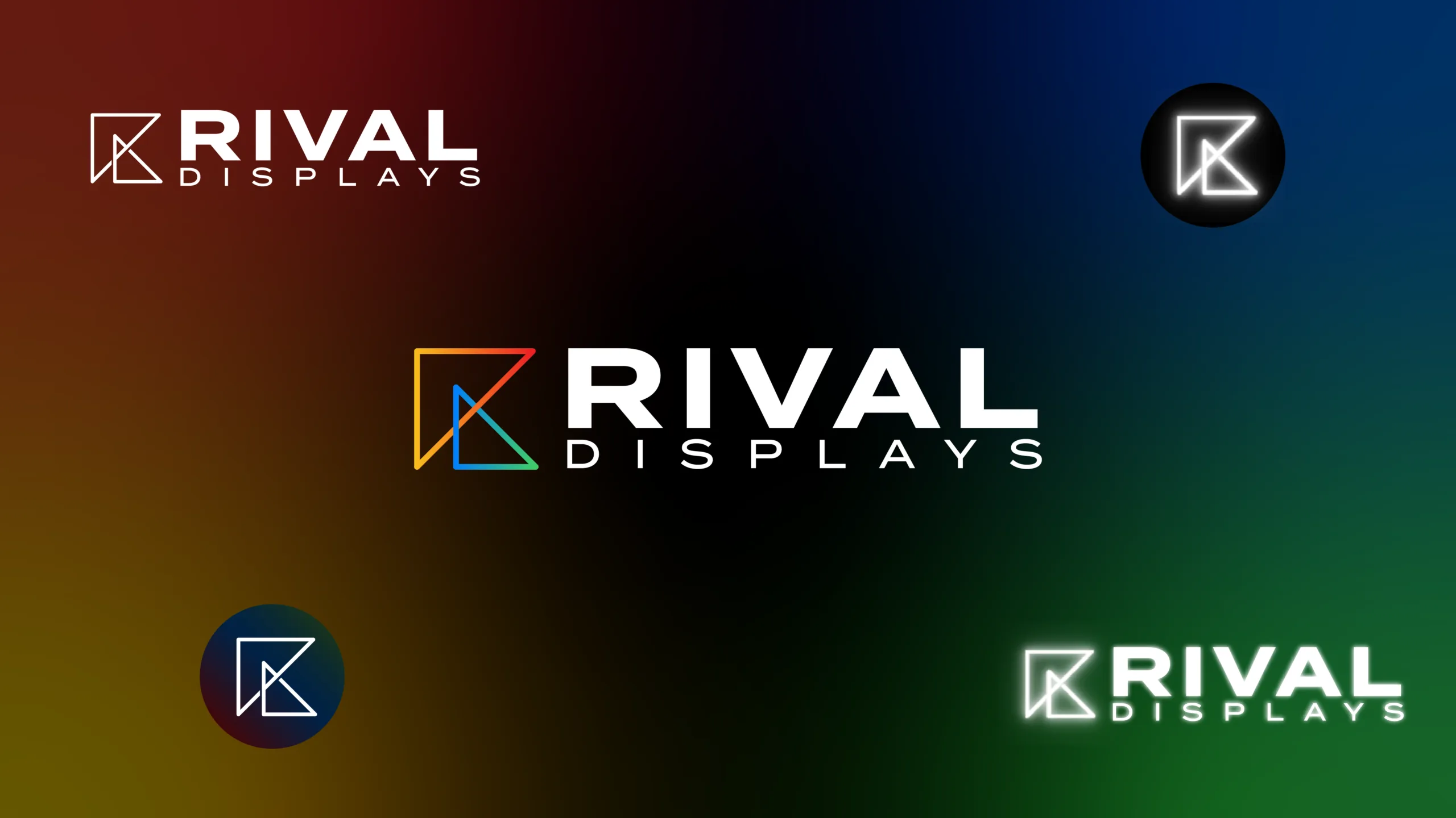 Rival Displays logo on screen