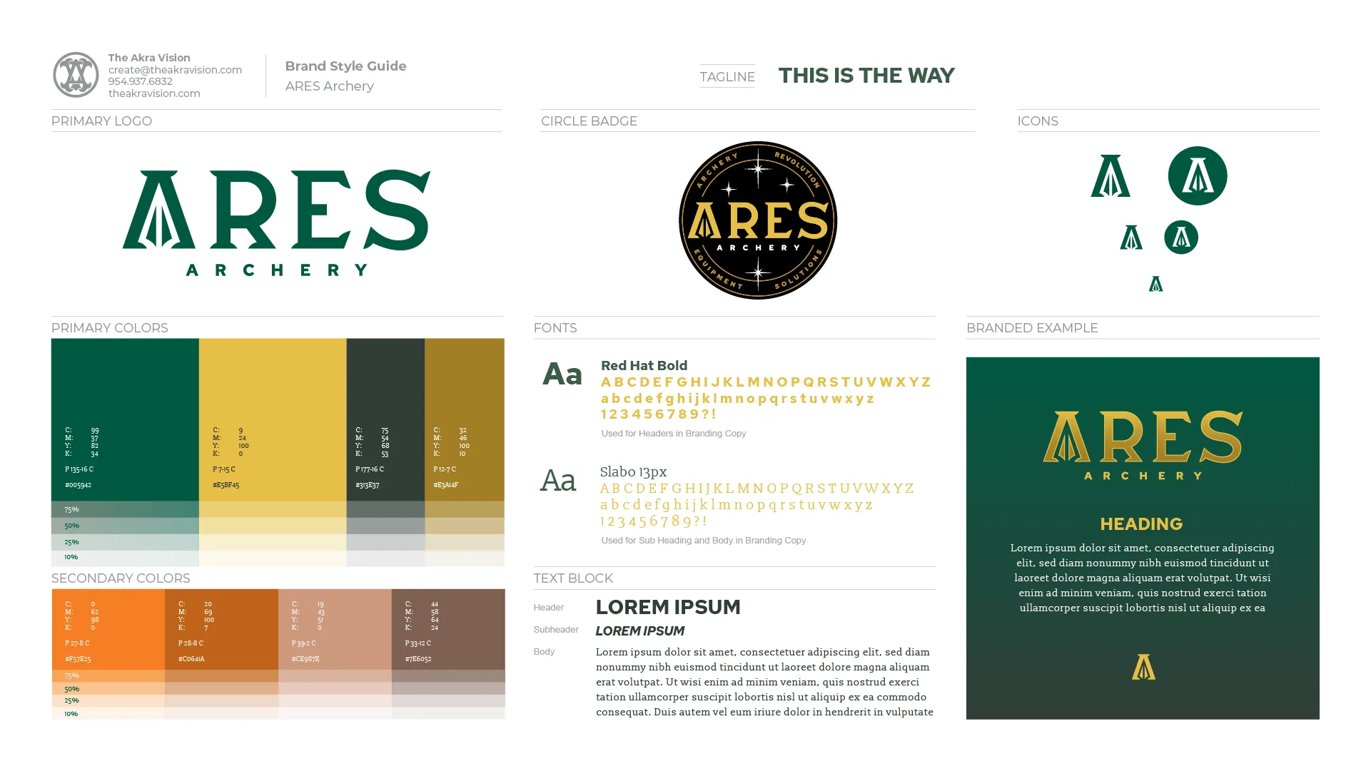 ARES Archery brand style guide