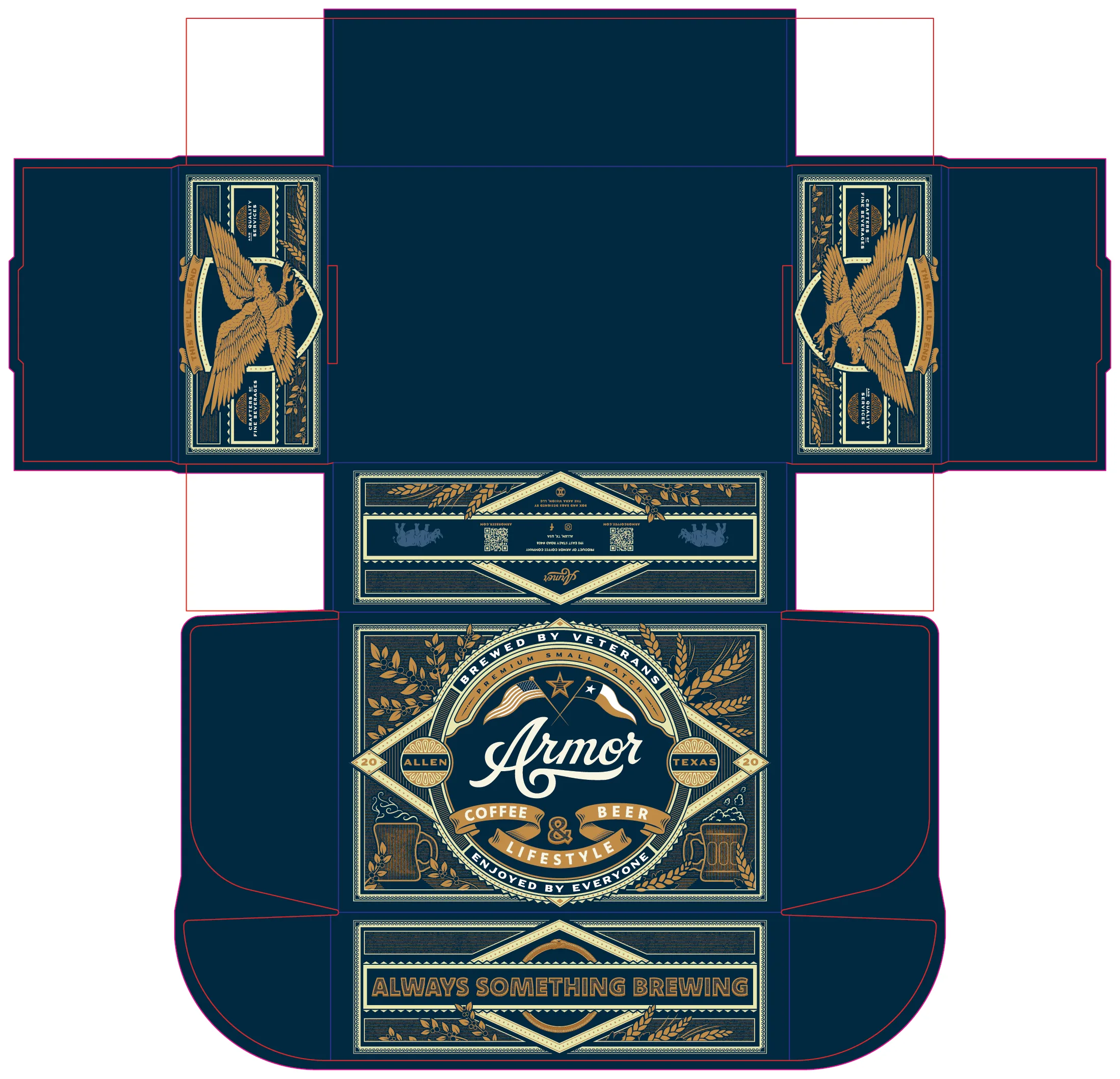 Gift box dieline