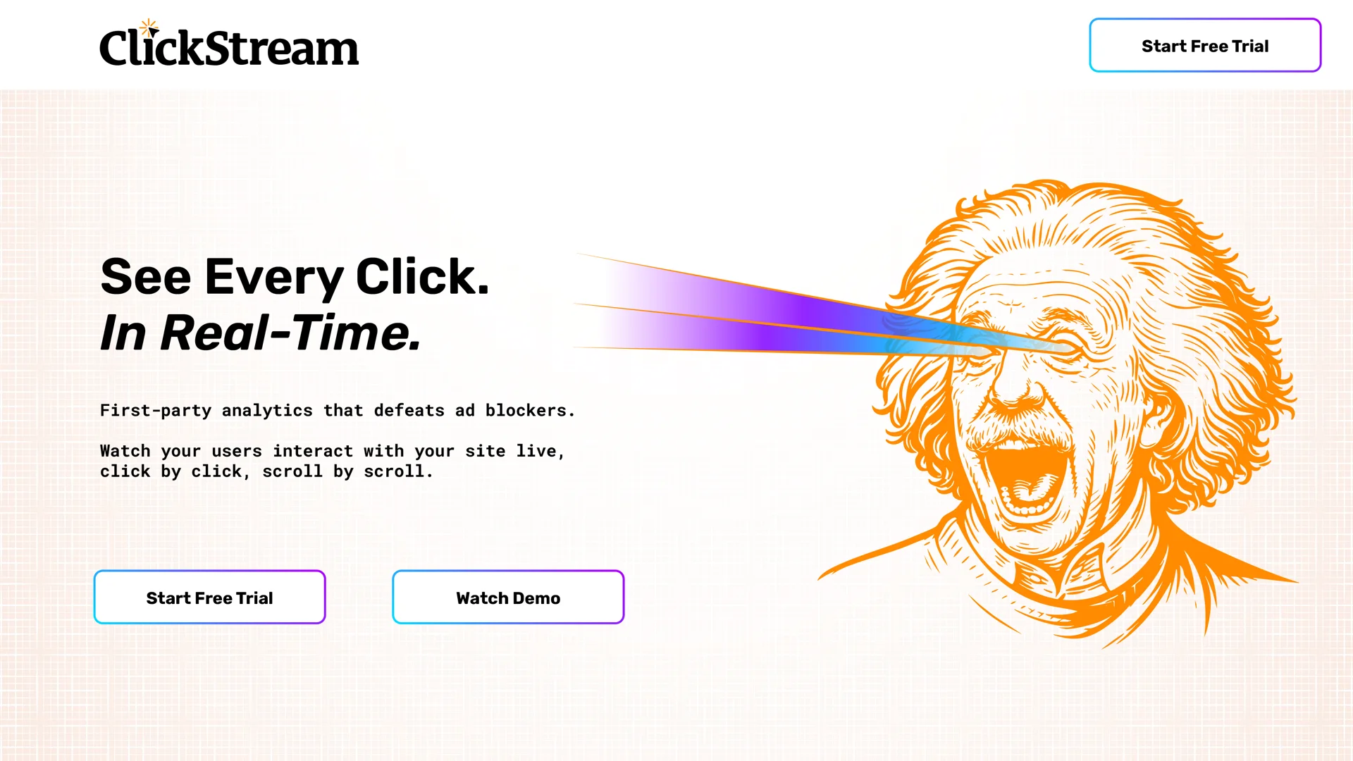 First brand direction: homepage hero with engraved portrait