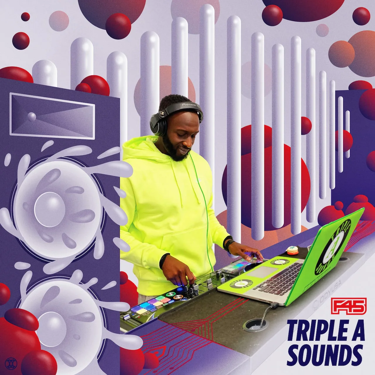 Triple A Sounds DJ series illustration