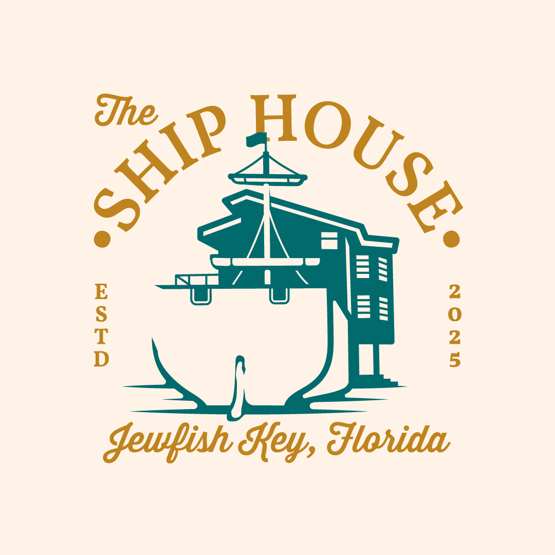 Ship House logo concept — line art