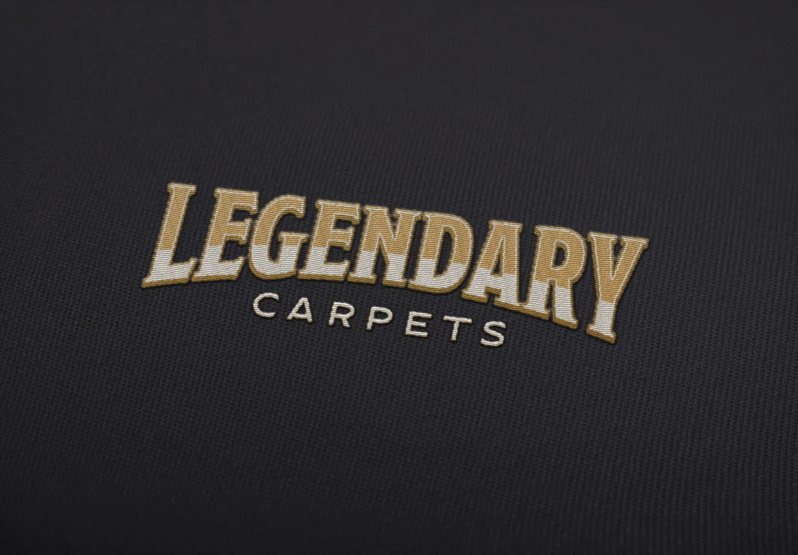 Embroidered logo mockup