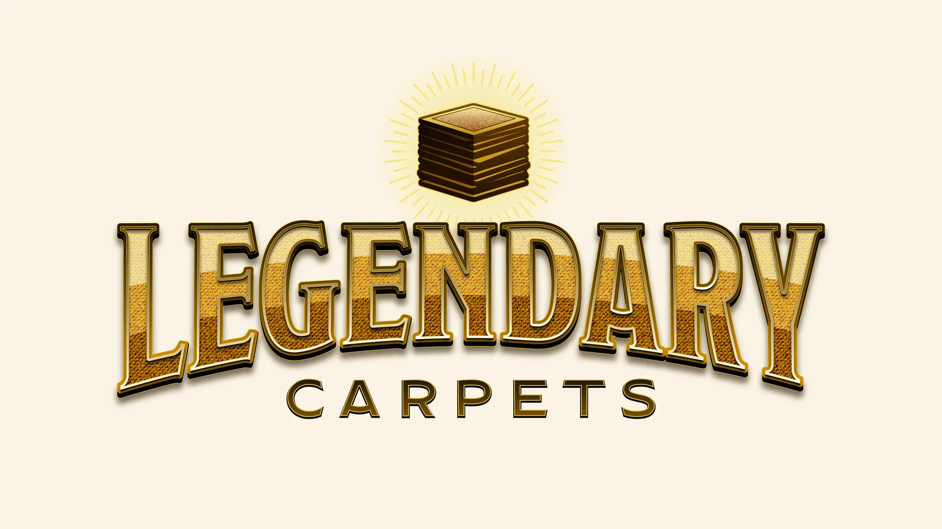 Legendary Carpets primary logo on cream