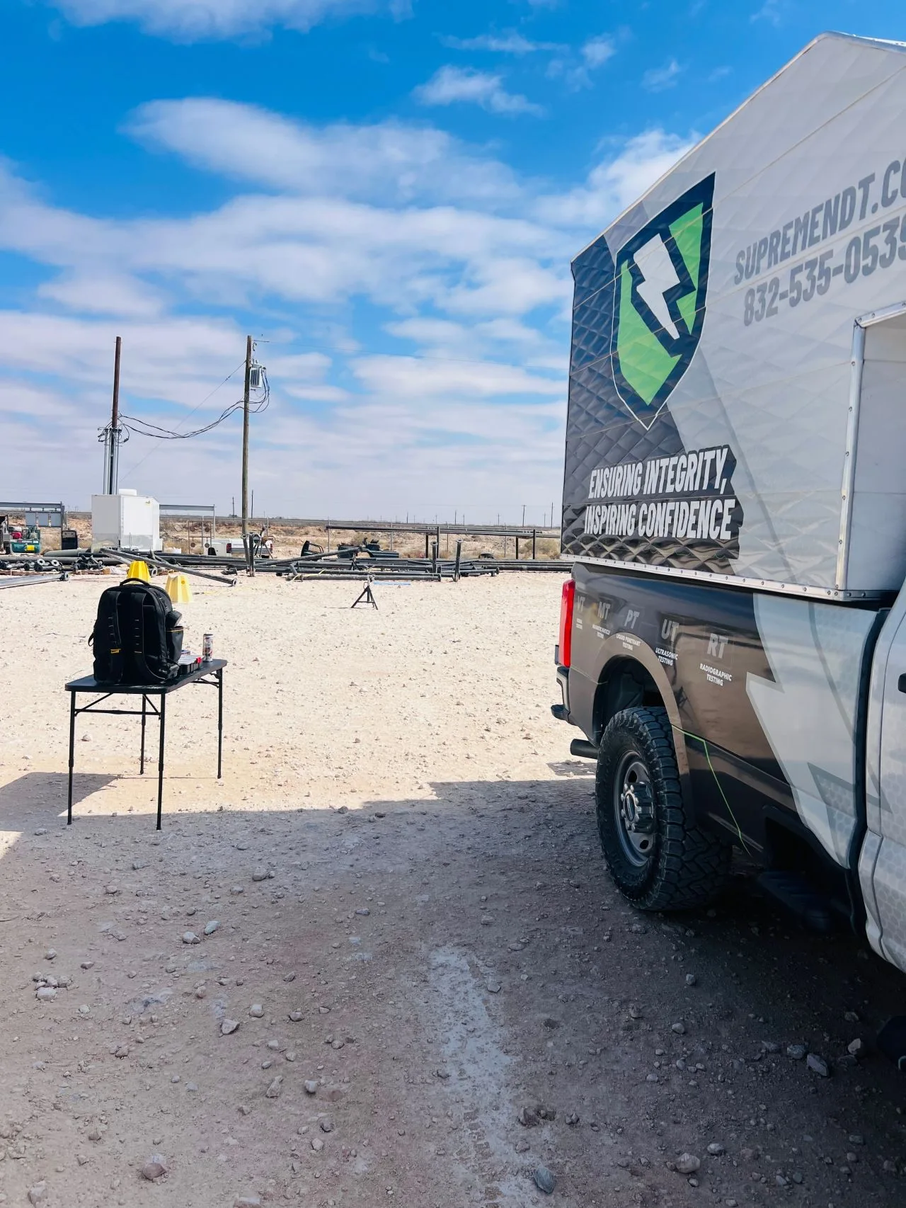 Supreme NDT site setup