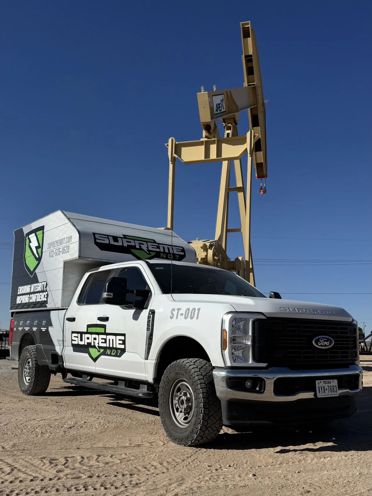 Supreme NDT truck in the field